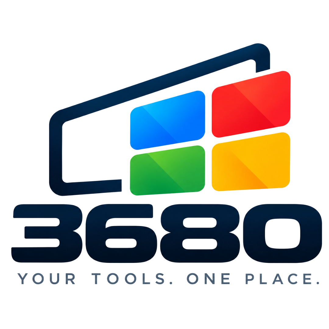 3680 — Your Tools. One Place.